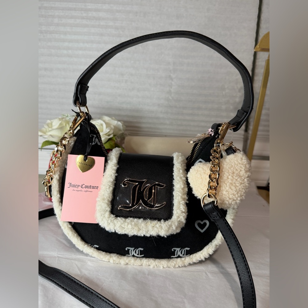 Juicy Couture hobo shoulder/crossbody black bag NWT